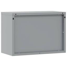 Berkfield Home Wall-Mounted Tool Cabinet with Gas-Lift Door in Red, 50x25x35 cm in Grey - Size: 50 x 25 x 35 cm - thumbnail 5