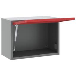 Berkfield Home Wall-Mounted Tool Cabinet with Gas-Lift Door in Red, 50x25x35 cm in Grey - Size: 50 x 25 x 35 cm - thumbnail 4