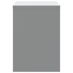 Berkfield Home Wall-Mounted Tool Cabinet with Gas-Lift Door in Red, 50x25x35 cm in Grey - Size: 50 x 25 x 35 cm - thumbnail 7