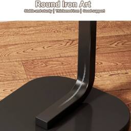 EONLION Black Walnut C-Shaped Compact Sofa Side End Table - Size: 100 cm - thumbnail 3