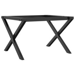 Berkfield Home Coffee Table Legs X-Frame 60x40x38 cm Cast Iron in Black - Size: 60 x 40 x 38 cm - thumbnail 6