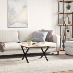 Berkfield Home Coffee Table Legs X-Frame 60x40x38 cm Cast Iron in Black - Size: 60 x 40 x 38 cm - thumbnail 3