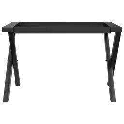 Berkfield Home Coffee Table Legs X-Frame 60x40x38 cm Cast Iron in Black - Size: 60 x 40 x 38 cm - thumbnail 4