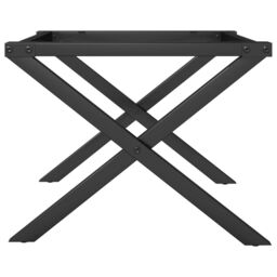 Berkfield Home Coffee Table Legs X-Frame 60x40x38 cm Cast Iron in Black - Size: 60 x 40 x 38 cm - thumbnail 5