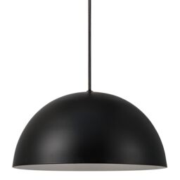 Nordlux Modern Indoor Pendant Light Black Metal E27 Dome Shade - Mains Powered, IP20 - thumbnail 4