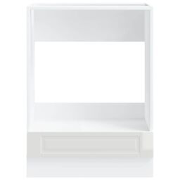 Berkfield Home Oven Cabinet¬†Porto High Gloss White Engineered Wood - thumbnail 4