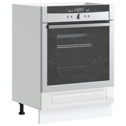 Berkfield Home Oven Cabinet¬†Porto High Gloss White Engineered Wood - thumbnail 1