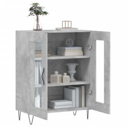 Berkfield Home Sideboard Concrete Grey 69.5x34x90 cm Engineered Wood - thumbnail 4