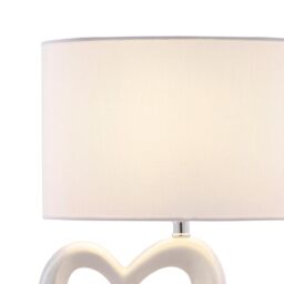 Pagazzi Link White Ceramic Table Lamp - thumbnail 4