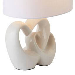 Pagazzi Link White Ceramic Table Lamp - thumbnail 6