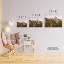 "Artery8 Neuschwanstein Castle Bavaria Canvas Wall Art Print - Size: W18"" x H24""" - thumbnail 4