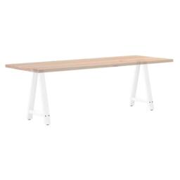 Berkfield Home Coffee Table Legs A-Shaped 2 pcs White¬†60x(72-73) cm Steel in White - thumbnail 8