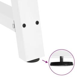 Berkfield Home Coffee Table Legs A-Shaped 2 pcs White¬†60x(72-73) cm Steel in White - thumbnail 9