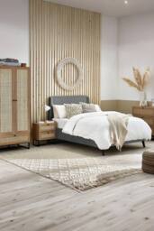 Julian Bowen Padstow Rattan 6 Drawer Wide Chest in Light Oak - thumbnail 3