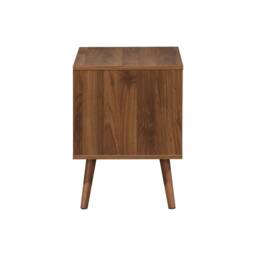 sweeek Walnut wood-effect bedside table in Dark Brown - thumbnail 7