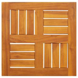 Berkfield Home Table Top 40x40x2 cm Square Solid Wood Acacia in Brown - Size: 40 x 40 x 2 cm - thumbnail 2