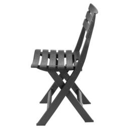 Nordara Collapsible Outdoor Folding Garden Chair Camping Patio Pool in Grey - thumbnail 1