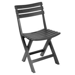 Nordara Collapsible Outdoor Folding Garden Chair Camping Patio Pool in Grey - thumbnail 5