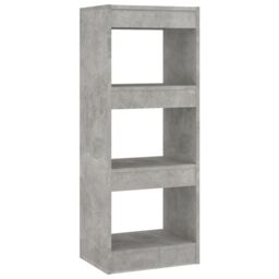 Berkfield Home Book Cabinet/Room Divider Concrete Grey 40x30x103 cm Engineered Wood - Size: 40 x 30 x 103 cm - thumbnail 2