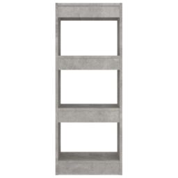 Berkfield Home Book Cabinet/Room Divider Concrete Grey 40x30x103 cm Engineered Wood - Size: 40 x 30 x 103 cm - thumbnail 5