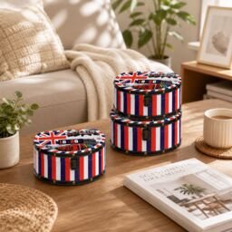 Orsina Living London Collection Round Storage Cases Set of 3 - thumbnail 2
