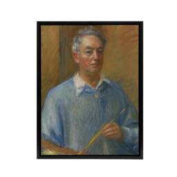 "Artery8 Artist Self Portrait William James Glackens Framed Canvas Wall Art - Size: W12"" x H16""" - thumbnail 1