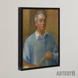 "Artery8 Artist Self Portrait William James Glackens Framed Canvas Wall Art - Size: W12"" x H16""" - thumbnail 2