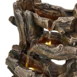 Living and Home Solar-Powered Garden Fountain for Outdoor Water Displays in Grey - thumbnail 6