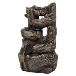Living and Home Solar-Powered Garden Fountain for Outdoor Water Displays in Grey - thumbnail 4