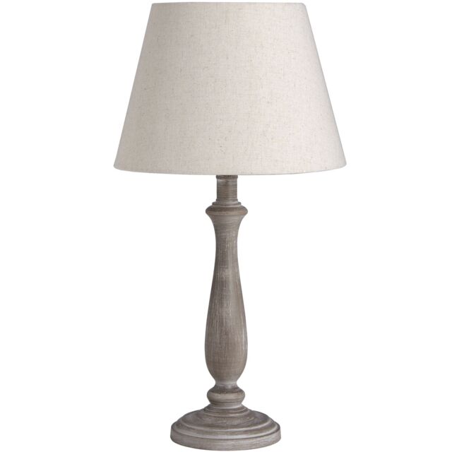 Hill Interiors Teos Table Lamp (UK Plug) in Beige - image 1