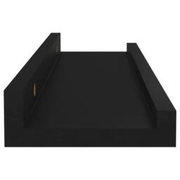 Berkfield Home Decorative Wall Shelves 4 pcs Black 40x9x3 cm - Size: 40 x 9 x 3 cm - thumbnail 7