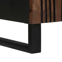 Berkfield Home TV Cabinet - 105 x 33.5 x 46 cm, Made from Solid Mango Wood in Brown - Size: 105 x 33.5 x 46 cm - thumbnail 8