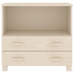 Berkfield Home Sideboard HAMAR Honey Brown 85x35x80 cm Solid Wood Pine - Size: 85 x 35 x 80 cm - thumbnail 5