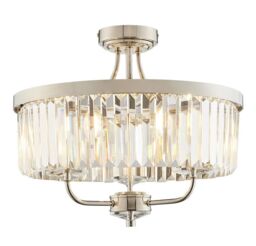 Netlighting 'ASCOLI' Stylish Dimmable Indoor Modern 3 Light Glass Ceiling Pendant in Grey