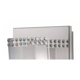 Netlighting Charis Flush Wall Lamp Switched 1 Light Polished Chrome Glass Crystal in Grey - thumbnail 4