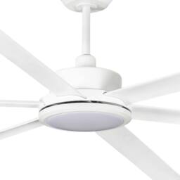 Netlighting Rotterdam XXXL 6 Blade Ceiling Fan Matt White with Light 3000K - thumbnail 2