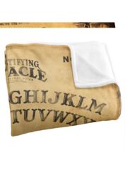 Hasbro Ouija Vintage Silky Touch Super Soft Throw Blanket 152x127cm in White - Size: 152x127 cm - thumbnail 3