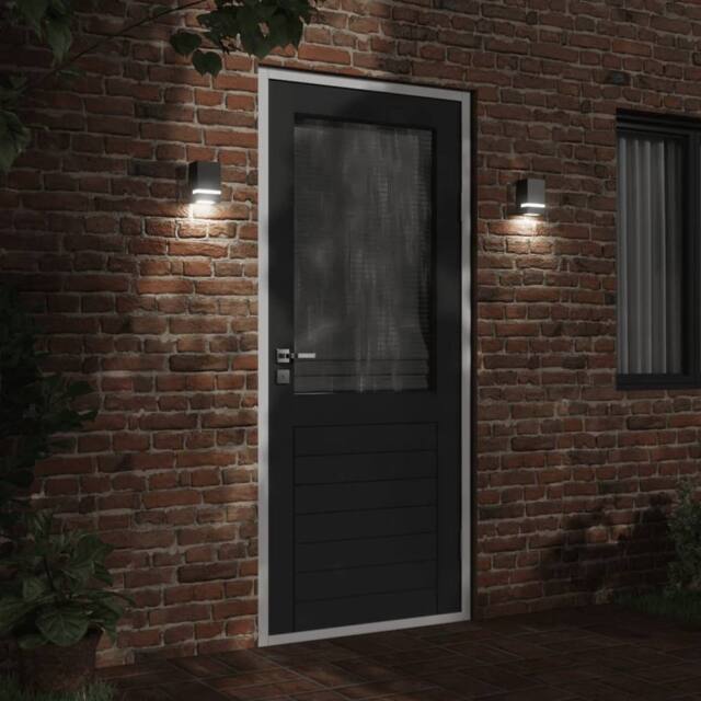 Berkfield Home Outdoor Wall Light Black Stainless Steel - image 1