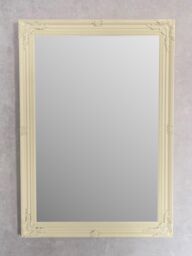 Downton Interiors Antique Style Extra Large Cream Wood Frame Wall Mirror 106cm x 75cm in Ivory - Size: XL - thumbnail 3