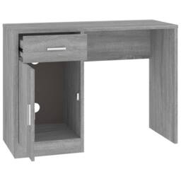 Berkfield Home Desk with Drawer&Cabinet Grey Sonoma 100x40x73 cm Engineered Wood - Size: 100 x 40 x 73 cm - thumbnail 6