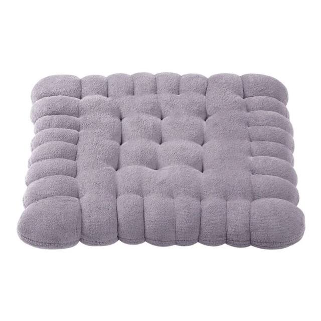 Kelvenix Milk Velvet Cookies-Light Grey 7cm Thick Cotton Seat Cushion Mat in Light Grey - Size: 100 cm x 190 cm - image 1