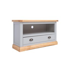Cabinet Bits Bomporto Light Grey 1 Drawer TV Cabinet Brass Cup Handle - thumbnail 2