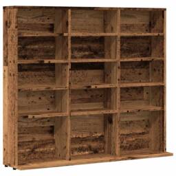 Berkfield Home CD Cabinet Old Wood 100x23x89.5 cm Engineered Wood in Brown