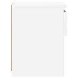 Berkfield Home Elegant Bedside Cabinets 2 pcs High Gloss White 40x30x39 cm Engin - Size: 40 x 30 x 39 cm - thumbnail 7