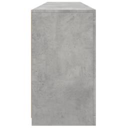 Berkfield Home Sideboard with LED Lights Concrete Grey 162x37x67 cm - Size: 162 x 37 x 67 cm - thumbnail 7