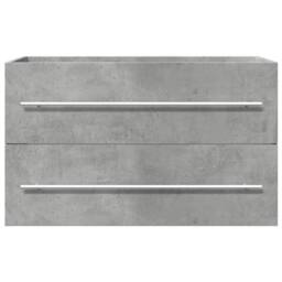 Berkfield Home Sink Cabinet Artisian Oak 80x38.5x48 cm Engineered Wood in Light Grey - thumbnail 4