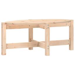 Berkfield Home Beautiful Coffee Table 87x48x35 cm Solid Wood Pine in Light Tan - Size: 87 x 48 x 35 cm - thumbnail 3