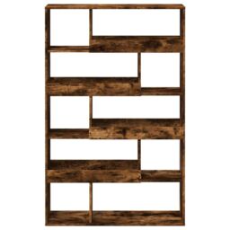 Berkfield Home Room Divider Smoked Oak100x33x156.5 cm Engineered Wood in Brown - Size: 100x33x156.5 cm - thumbnail 4