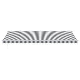 Berkfield Home Manual Retractable Awning Anthracite&White 600x350 cm - thumbnail 3