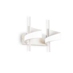 Netlighting Tsunami 2 Light Spiral Wall Lamp 24W LED 3000K 1800lm Sand White - thumbnail 1